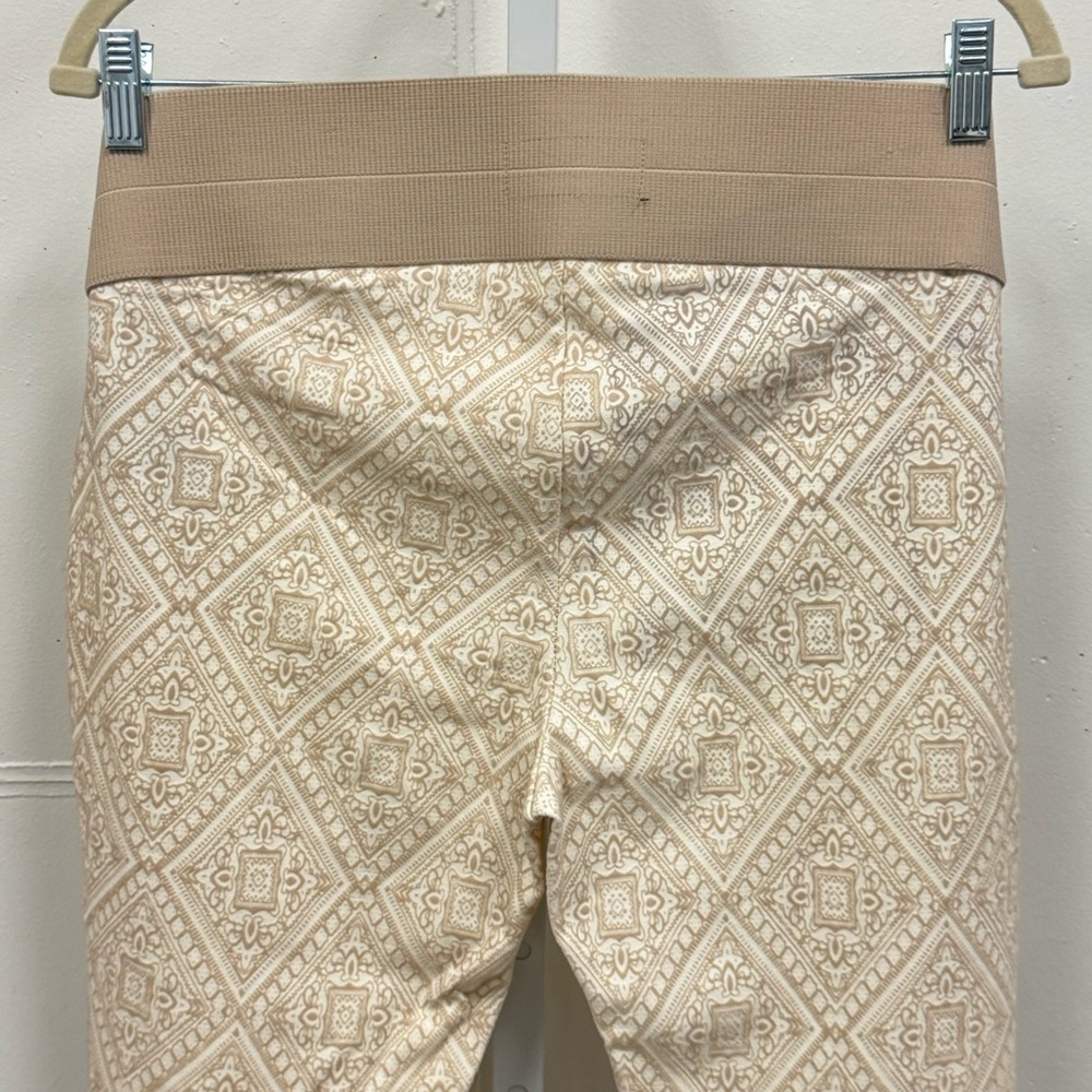 Boutique One 5 One Velour Patterned Pull On Leggings Pants Diamond Print Pull On - Picture 5 of 10